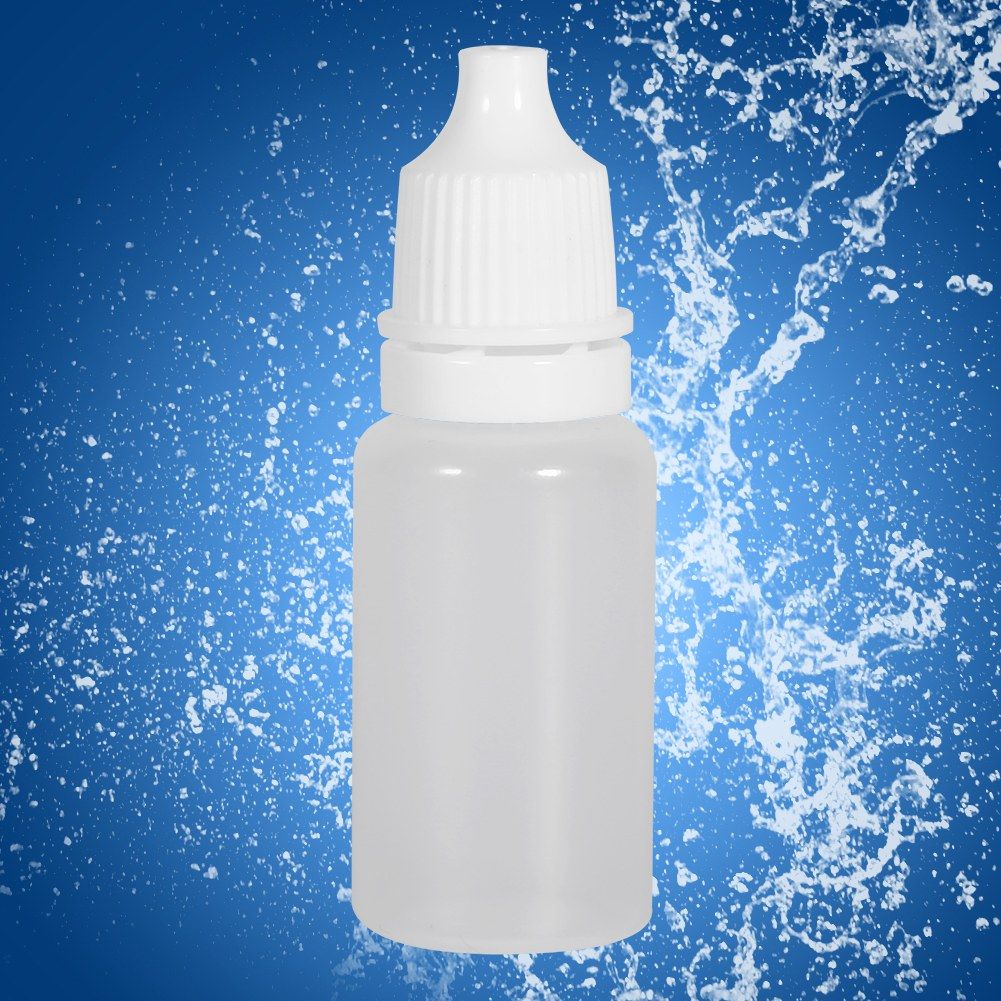 50PCS 10ml Volume Empty Plastic Squeezable Bottles Eye Liquid Container Dropper