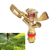 1/2 Inch Connector Brass Rotate Rocker Arm Water Sprinkler Spray Nozzle Garden Irrigation - Extra Image