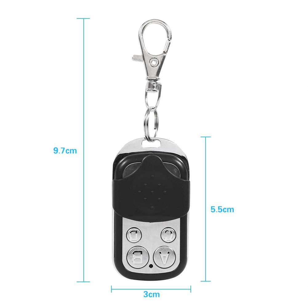 Universal Cloning Wireless Alarm Remote Control Key Fob for Car Garage Door Gate 433mhz