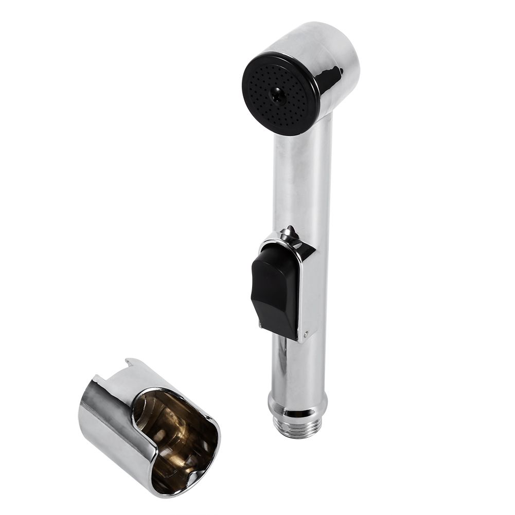 Home Bathroom Handheld Portable Chrome Plated ABS Shattaf Toilet Bidet Shower Spray