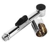 Home Bathroom Handheld Portable Chrome Plated ABS Shattaf Toilet Bidet Shower Spray