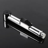 Home Bathroom Handheld Portable Chrome Plated ABS Shattaf Toilet Bidet Shower Spray - Close-Up Angle