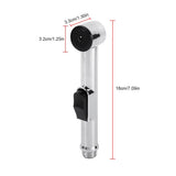 Home Bathroom Handheld Portable Chrome Plated ABS Shattaf Toilet Bidet Shower Spray - Extra Image