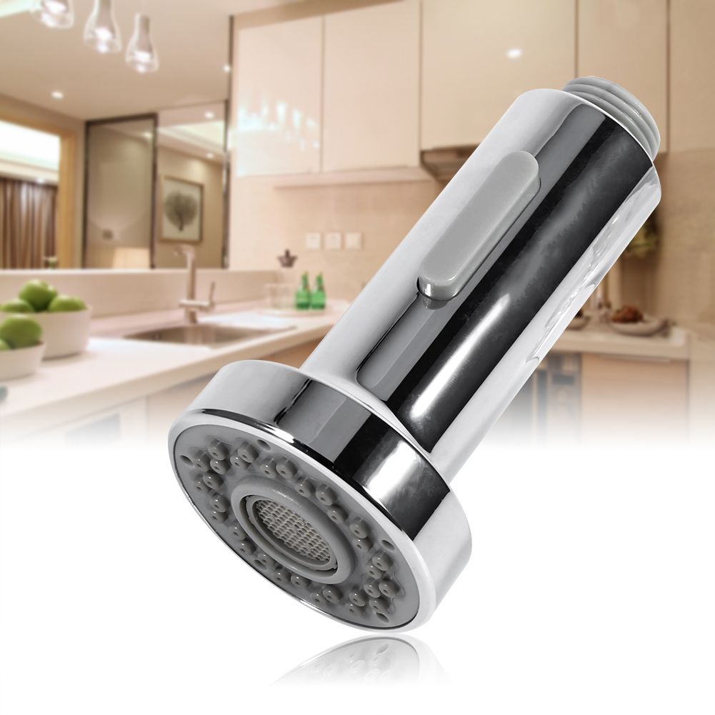 Chrome Finish Dual mode Replacement Home Kitchen Faucet Spray Shower Head Durable