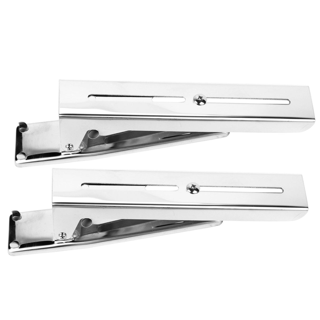 2x Kitchen Stainless Steel Microwave Oven Bracket Sturdy Foldable Stretch Wall Mount Rack Shelf