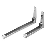 2x Kitchen Stainless Steel Microwave Oven Bracket Sturdy Foldable Stretch Wall Mount Rack Shelf