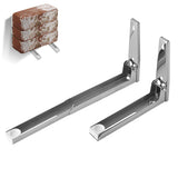2x Kitchen Stainless Steel Microwave Oven Bracket Sturdy Foldable Stretch Wall Mount Rack Shelf