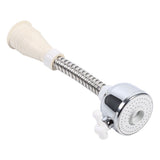 Kitchen Adjustable Water Saving Tap Hose Faucet Aerator Diffuser 360° Swivel Nozzle Spout - Front View