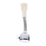 Kitchen Adjustable Water Saving Tap Hose Faucet Aerator Diffuser 360° Swivel Nozzle Spout - Top-Down View