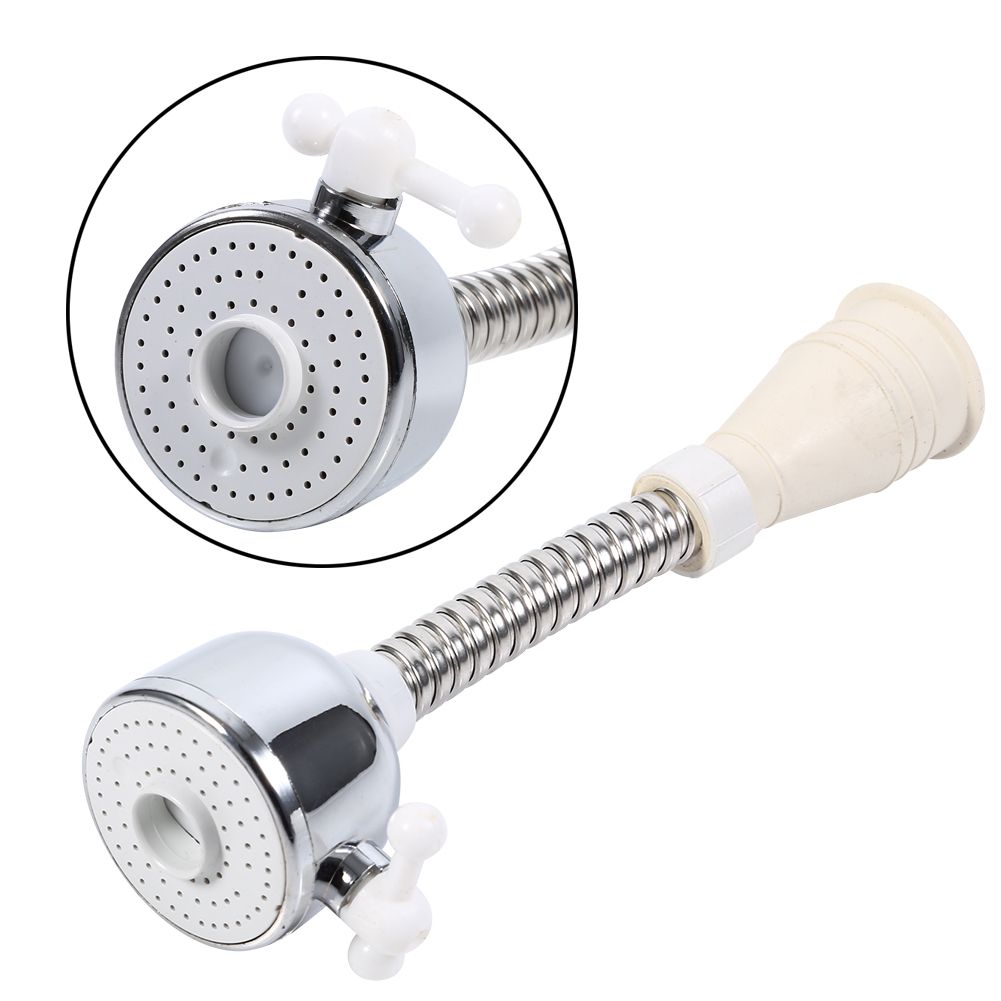 Kitchen Adjustable Water Saving Tap Hose Faucet Aerator Diffuser 360° Swivel Nozzle Spout