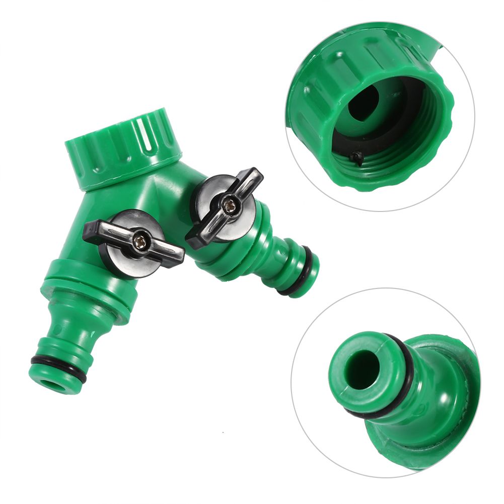 1Pcs 3‑Way Adapter Y Connector Adaptor Switch Garden Watering Drip Irrigation Hose Pipe 3/4"