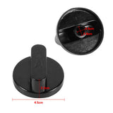 5Pcs New Black Universal Cooker Oven Gas Stove Grill Control Knobs Switch Home Kitchen Use