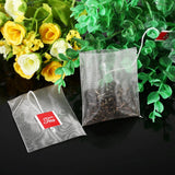 100Pcs New Style Nylon Empty Tea Infuser Herb Spice Filter Strainer Bags With String Household - Top-Down View