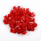 50Pcs 1/16'' Tile Leveling System Red 3 Side Spacer Cross And T Shape Ceramic Floor Wall Tools