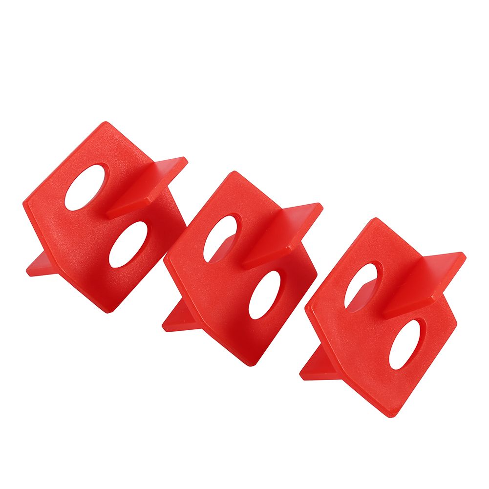50Pcs 1/16'' Tile Leveling System Red 3 Side Spacer Cross And T Shape Ceramic Floor Wall Tools