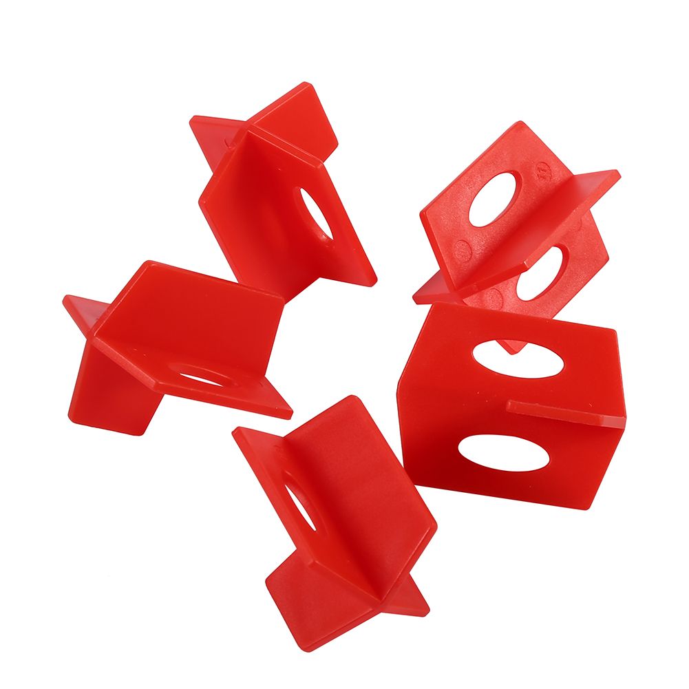 50Pcs 1/16'' Tile Leveling System Red 3 Side Spacer Cross And T Shape Ceramic Floor Wall Tools