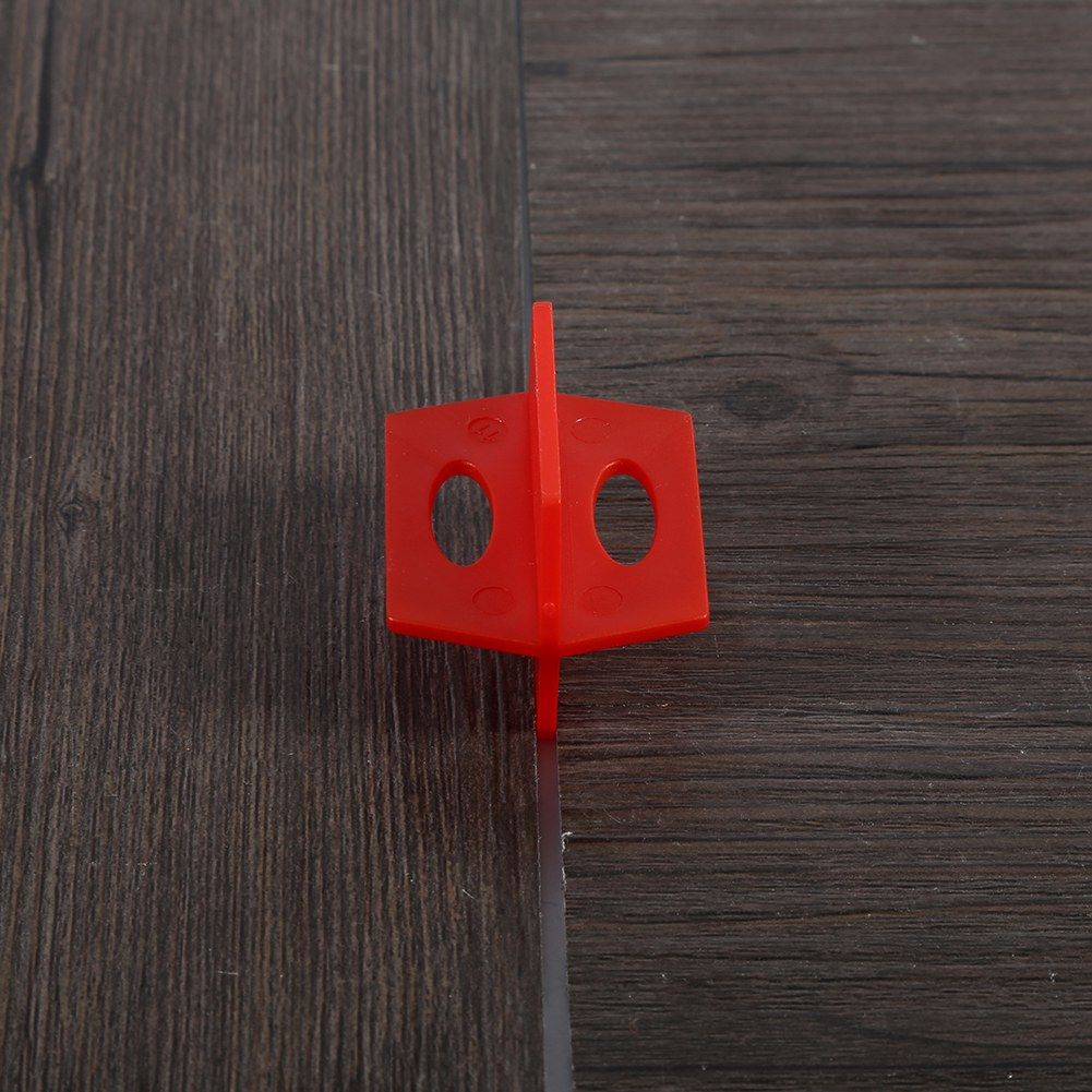 50Pcs 1/16'' Tile Leveling System Red 3 Side Spacer Cross And T Shape Ceramic Floor Wall Tools