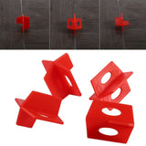 50Pcs 1/16'' Tile Leveling System Red 3 Side Spacer Cross And T Shape Ceramic Floor Wall Tools - Extra Image