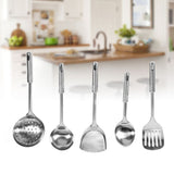 5Pcs Multi functional Kitchen Utensil Set Stainless Steel Spoons Shovel Spatula Cooking Tools - Extra Image