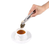 Stainless Steel Kitchen Clamp Tong Tea Bag Tong Food Clamp Cooking Tool - Rear View