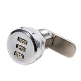 3 Digit Code Combination Cam Cabinet Silver Stainless Steel Convenient Password Security Coded Lock #2 - 45-Degree Angle