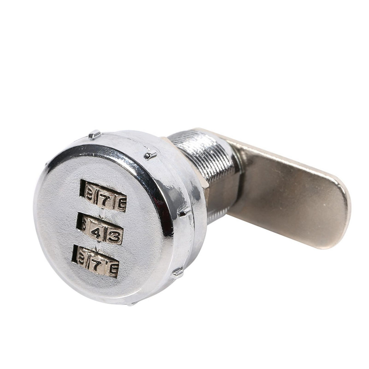 3 Digit Code Combination Cam Cabinet Silver Stainless Steel Convenient Password Security Coded Lock #2
