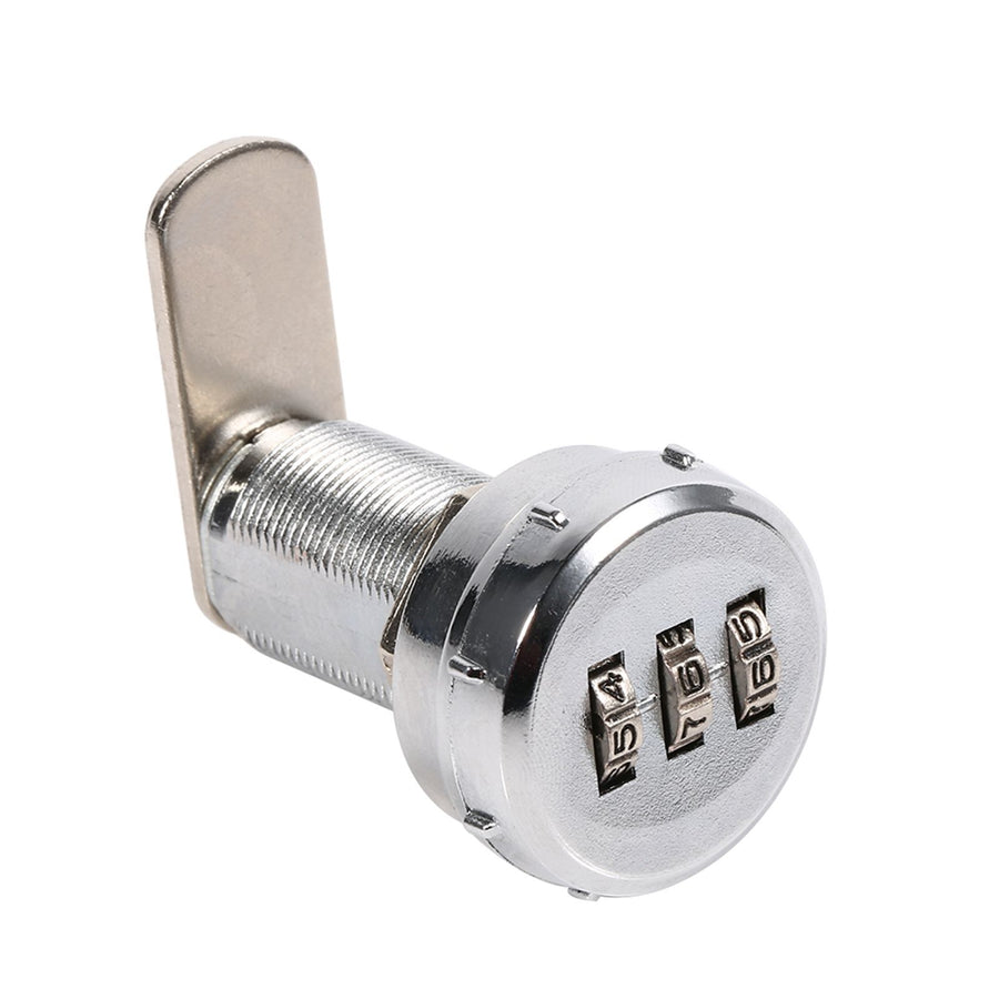 3 Digit Code Combination Cam Cabinet Silver Stainless Steel Convenient Password Security Coded Lock #3, image 2