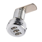 3 Digit Code Combination Cam Cabinet Silver Stainless Steel Convenient Password Security Coded Lock #3, image 5