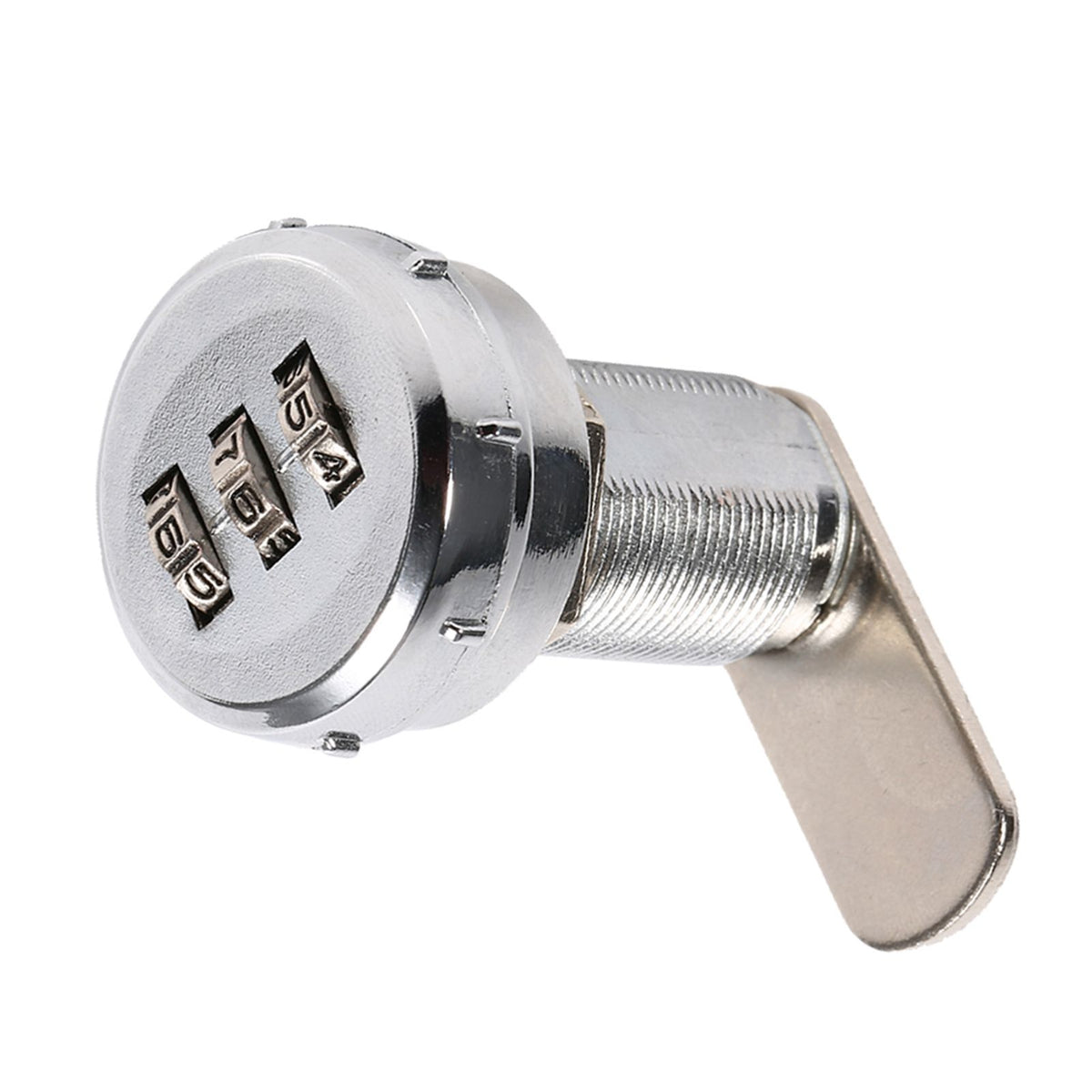 3 Digit Code Combination Cam Cabinet Silver Stainless Steel Convenient Password Security Coded Lock #3