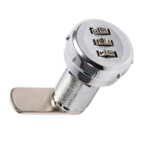 3 Digit Code Combination Cam Cabinet Silver Stainless Steel Convenient Password Security Coded Lock #3