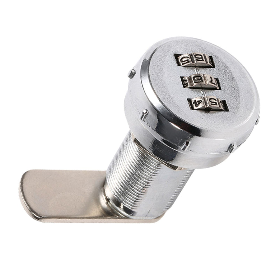 3 Digit Code Combination Cam Cabinet Silver Stainless Steel Convenient Password Security Coded Lock #3, image 8