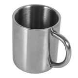Portable Student Stainless Steel Double Wall Mug Travel Camping Coffee Tea Milk Cup Durable - Side View