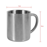 Portable Student Stainless Steel Double Wall Mug Travel Camping Coffee Tea Milk Cup Durable - Extra Image
