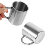 Portable Student Stainless Steel Double Wall Mug Travel Camping Coffee Tea Milk Cup Durable