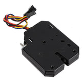 DC 12V 2A Electromagnetic Electric Control Cabinet Drawer Lockers Lock Steel Black