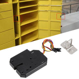 DC 12V 2A Electromagnetic Electric Control Cabinet Drawer Lockers Lock Steel Black - Extra Image