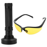 UV Flashlight Pet Stain Urine Detector Bright 100 LEDs Blacklight Torch with UV Sunglasses for