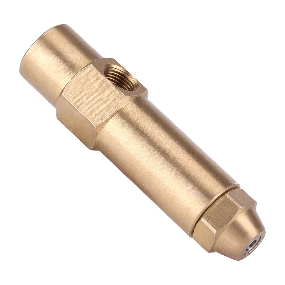 Solid Brass Construction Diesel Heavy Oil Waste Fuel Burner Nozzle 2.0mm Bore Diameter