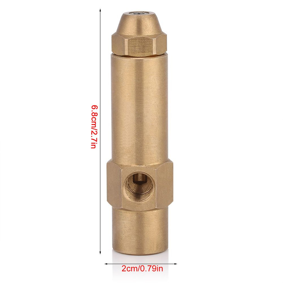 Solid Brass Construction Diesel Heavy Oil Waste Fuel Burner Nozzle 2.0mm Bore Diameter