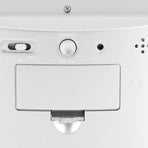LCD Digital Sound Sensor Table Desk Alarm Clock with Calendar and Temp Display Silver