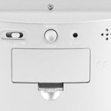 LCD Digital Sound Sensor Table Desk Alarm Clock with Calendar and Temp Display Silver - Top-Down View