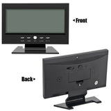 LCD Digital Sound Sensor Table Desk Alarm Clock with Calendar and Temp Display Black - Extra Image