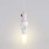 E27 LED Lamp Bulb Holder Light Switch Socket Adjustable Infrared Motion Sensor AC110-240V - Top-Down View