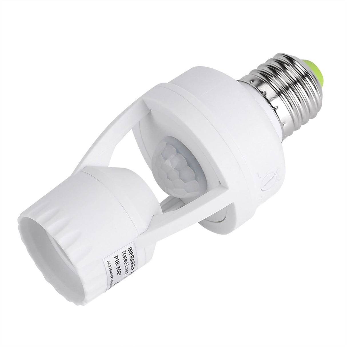 E27 LED Lamp Bulb Holder Light Switch Socket Adjustable Infrared Motion Sensor AC110-240V