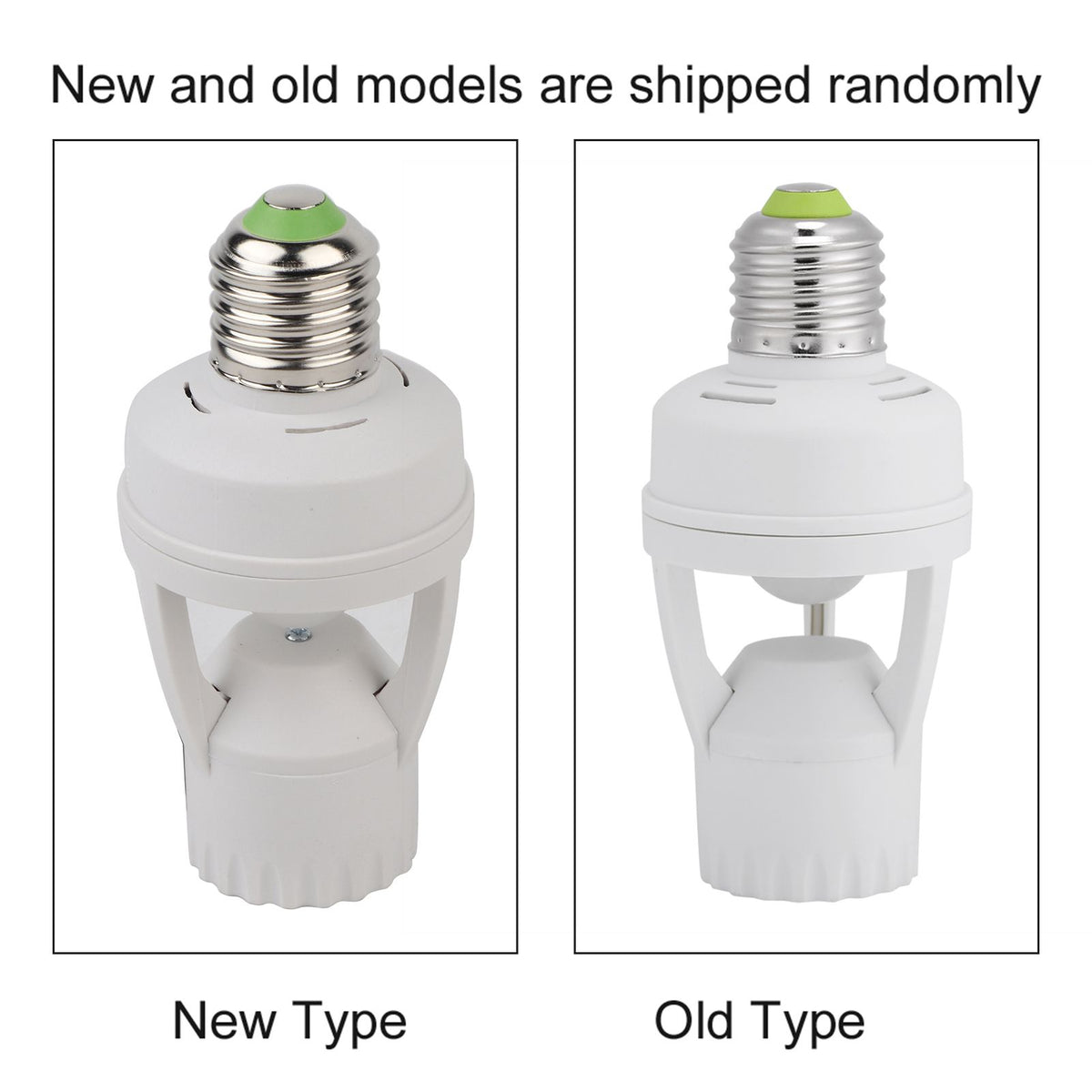 E27 LED Lamp Bulb Holder Light Switch Socket Adjustable Infrared Motion Sensor AC110-240V