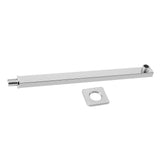 35cm Stainless Steel Solid Construction Wall Mounted Shower Extension Arm for Shower Head - Front View