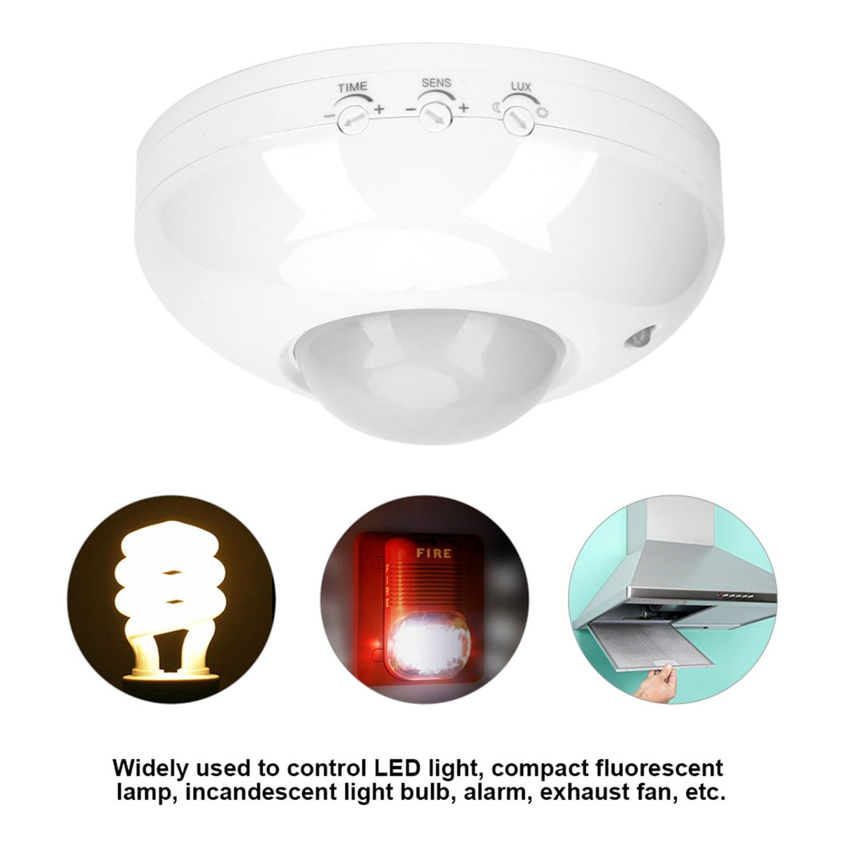 110V‑240V Adjustable Body Motion Movement Ceiling Infrared Sensor Detector Light Bulb Switch