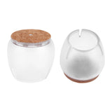 16Pcs Transparent PVC Table Chair Furniture Leg Non Slip Foot Cap Cups Cover Floor Protector M