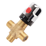 Brass Thermostatic Mixing Valve Water Temperature Pipe Basin Thermostat Control