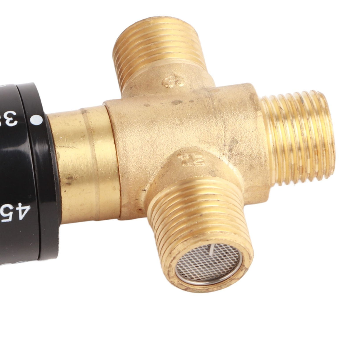 Brass Thermostatic Mixing Valve Water Temperature Pipe Basin Thermostat Control